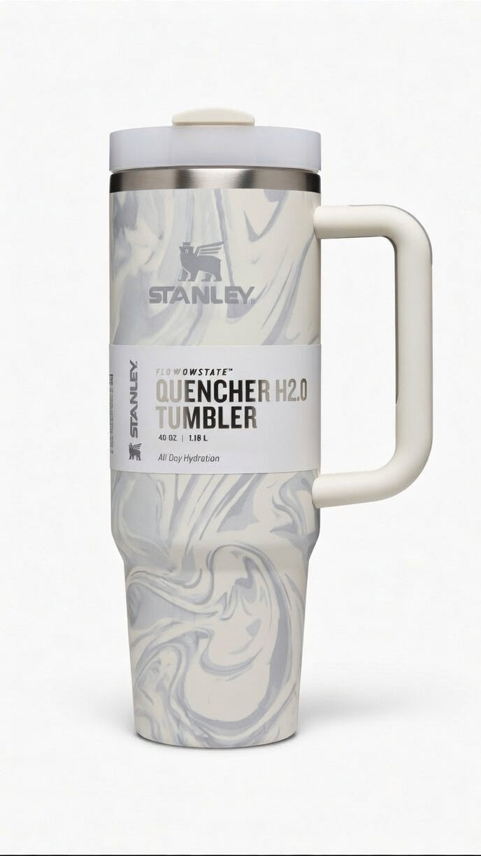 Stanley Quencher H2.0 FlowState Tumbler – 40 oz Insulated Stainless Steel Travel Cup with Handle & Straw
